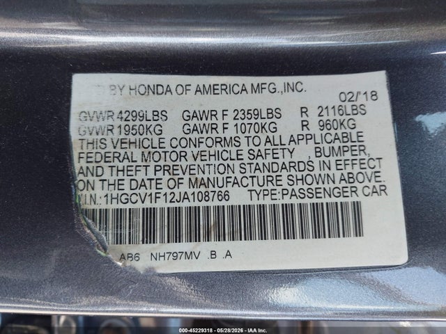 Honda Accord Lx