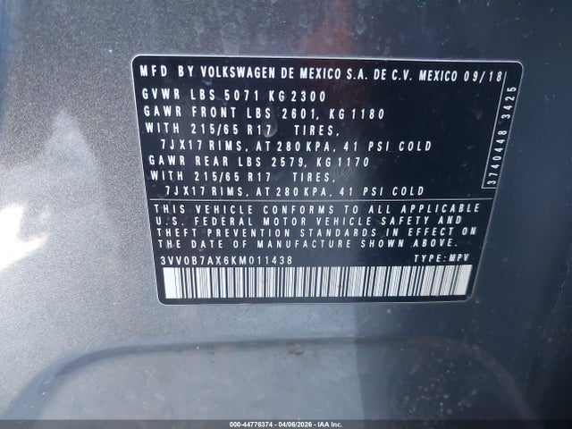 Volkswagen Tiguan 2.0t S