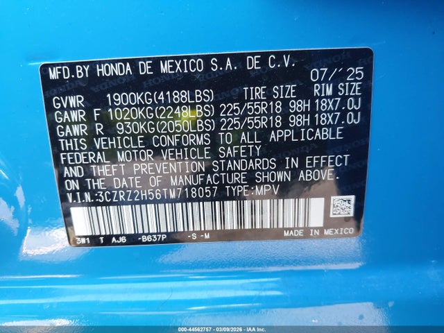 Honda HR-V Awd Sport