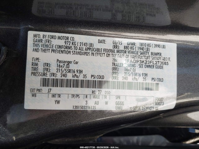 Ford Focus Se