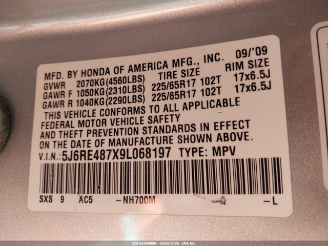 Honda CR-V Ex-l