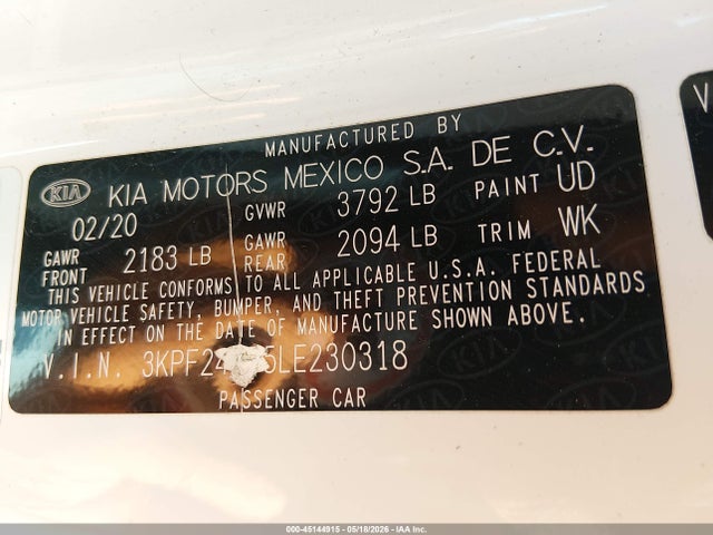 Kia Forte Lxs