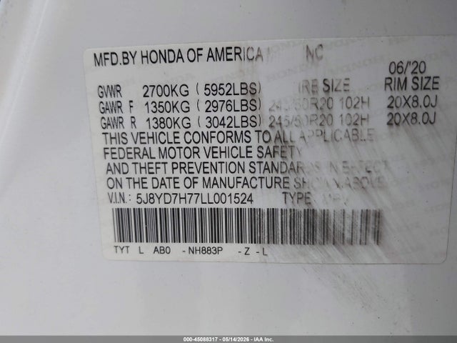 Acura Mdx Sport Hybrid Advance Package