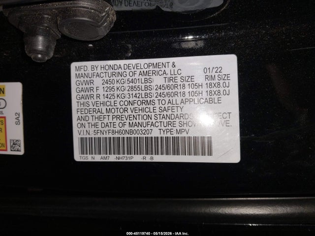 Honda Passport Awd Trailsport