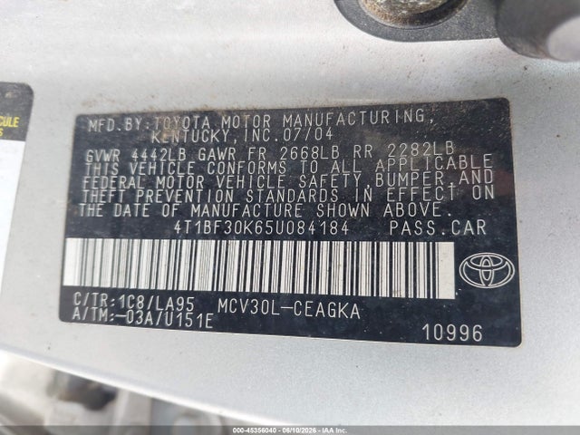 Toyota Camry Xle V6