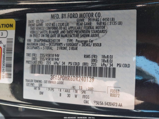 Ford Fusion Se
