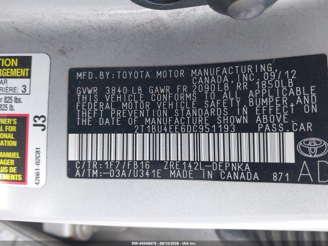 Toyota Corolla Le
