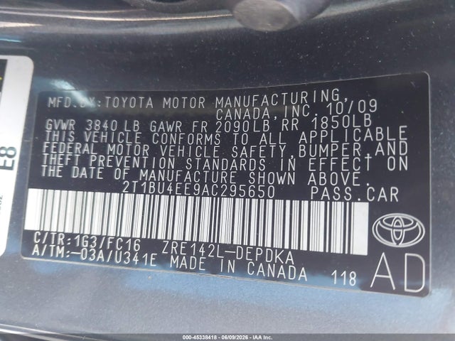 Toyota Corolla Le