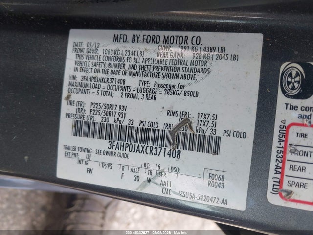 Ford Fusion Sel