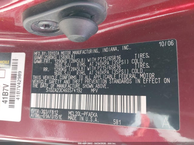 Toyota Sienna Ce