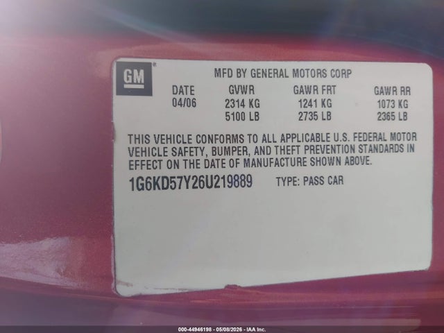Cadillac DTS Standard
