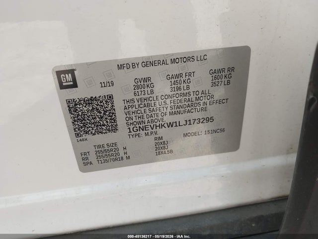Chevrolet Traverse Awd Lt Leather