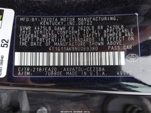 Toyota Camry Se
