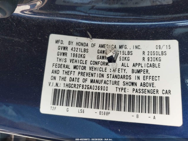 Honda Accord Ex-l