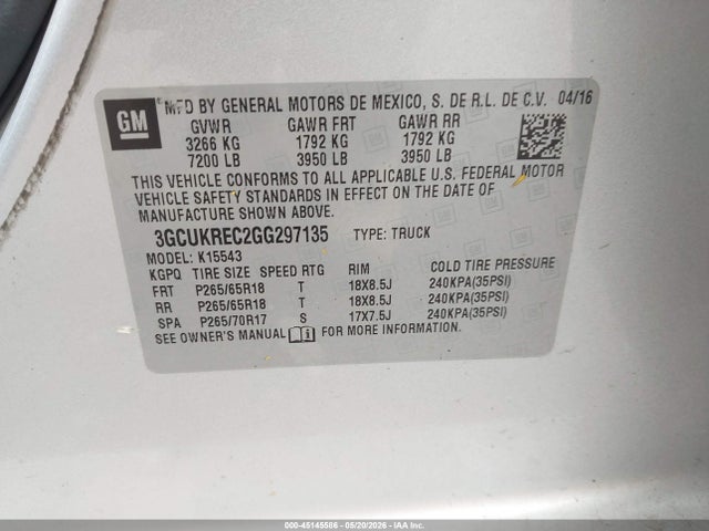 Chevrolet Silverado 1500 1lt