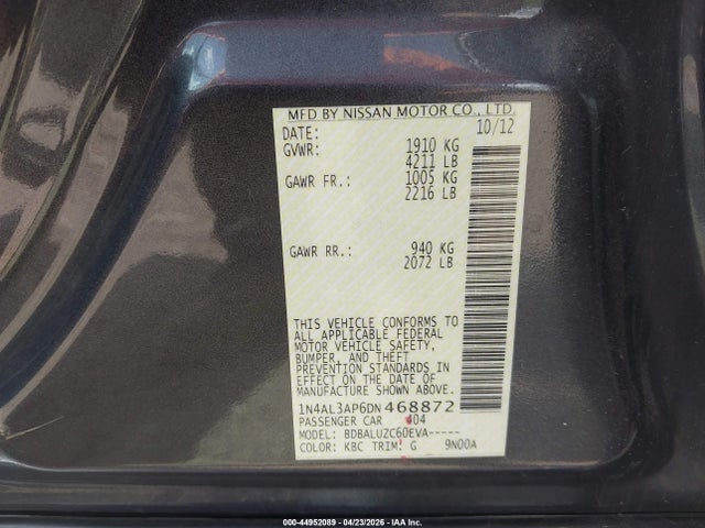 Nissan Altima 2.5 Sv