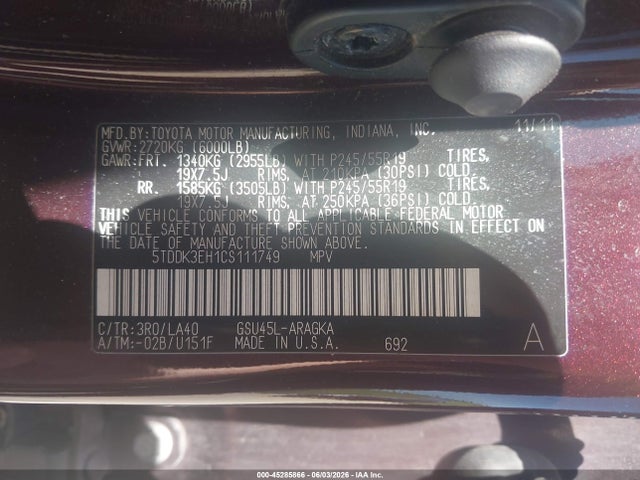 Toyota Highlander Limited V6