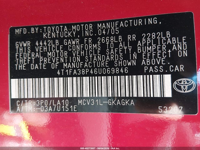 Toyota Camry Sle