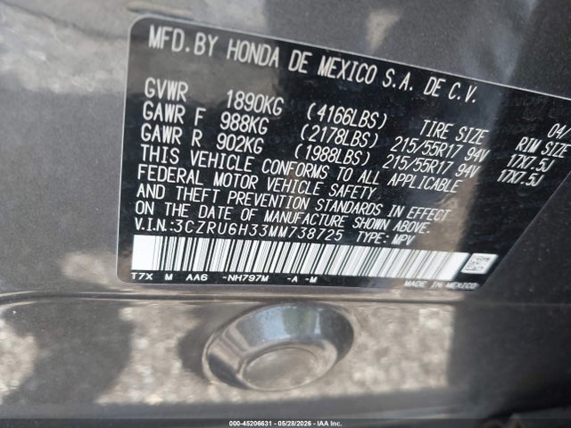 Honda HR-V Awd Lx