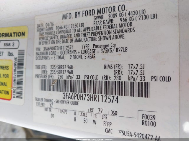 Ford Fusion Se
