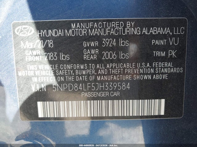 Hyundai ELANTRA Sel