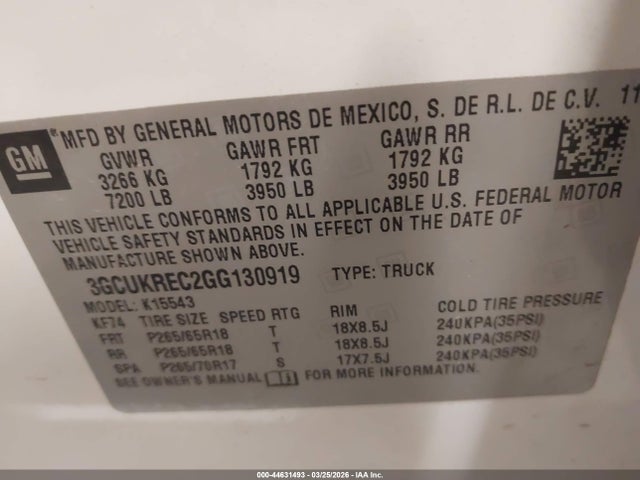 Chevrolet Silverado 1500 2lt