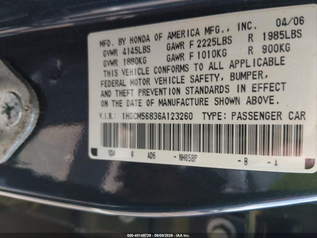 Honda Accord 2.4 Ex