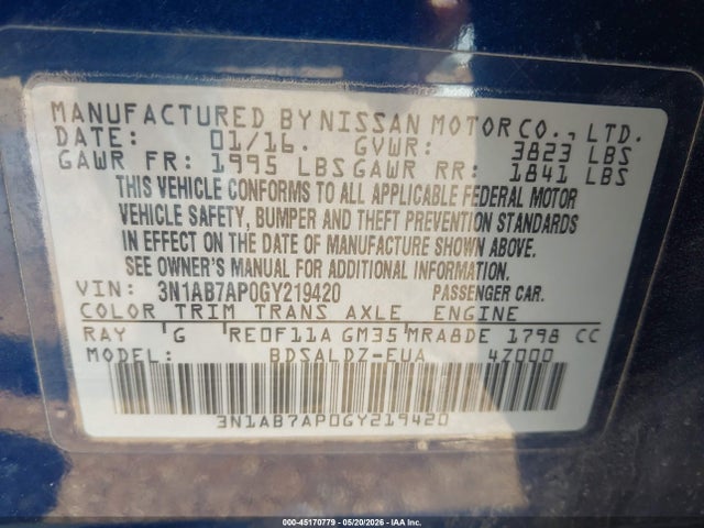 Nissan Sentra Sv