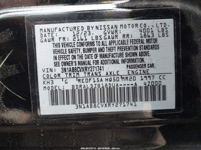 Nissan Sentra Sv Xtronic Cvt