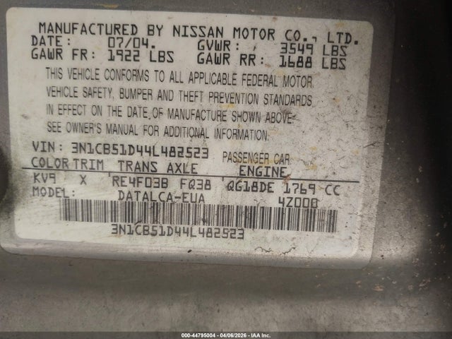 Nissan Sentra 1.8