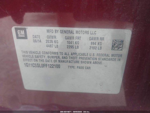 Chevrolet Malibu 1lt