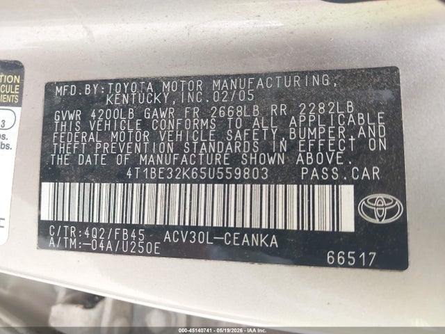 Toyota Camry Le