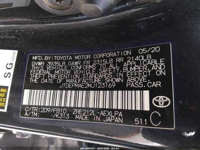 Toyota Corolla Le