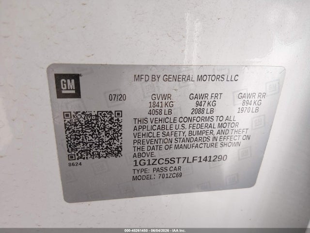 Chevrolet Malibu Fwd 1fl