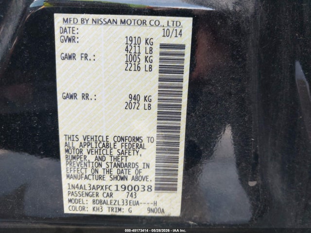 Nissan Altima 2.5 S