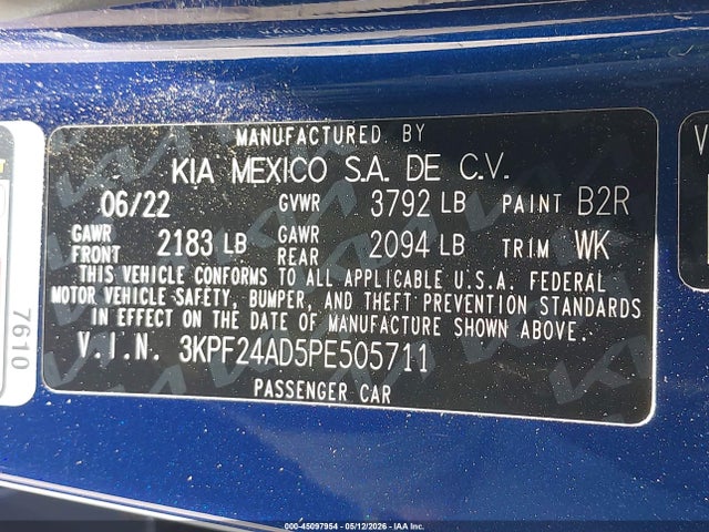 Kia Forte Lxs