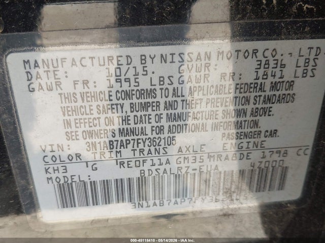 Nissan Sentra Sr