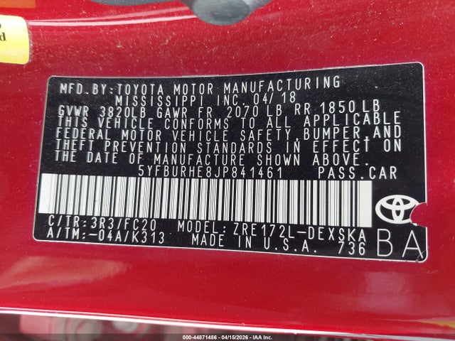 Toyota Corolla Se