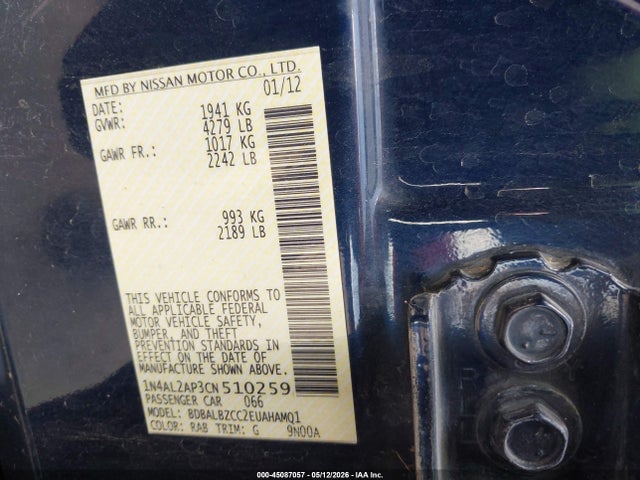Nissan Altima 2.5 S