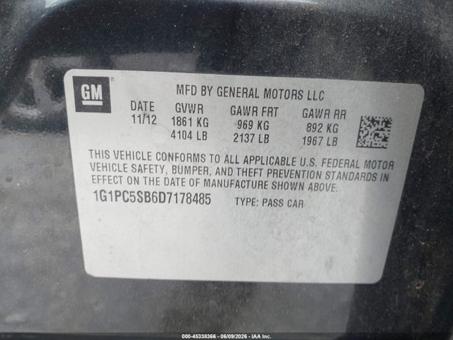 Chevrolet Cruze 1lt Auto