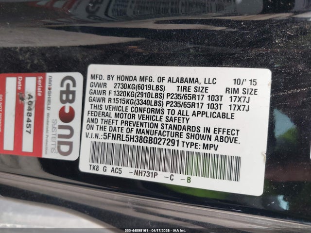 Honda Odyssey Se