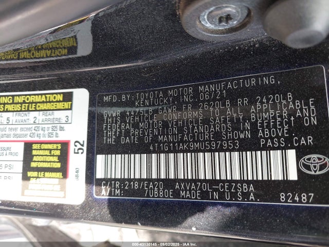 Toyota Camry Se
