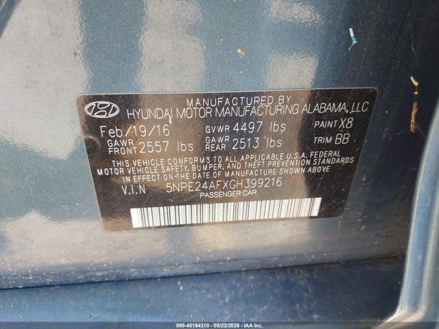 Hyundai SONATA Se