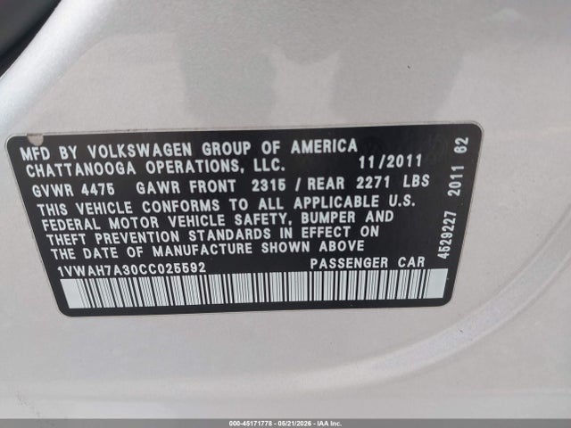 Volkswagen Passat 2.5l S