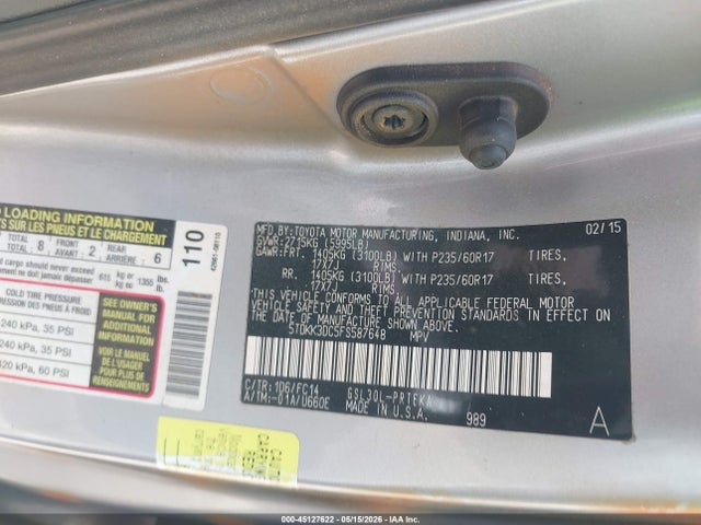 Toyota Sienna Le 8 Passenger