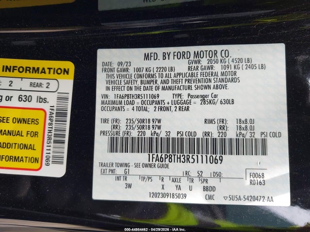 Ford Mustang Ecoboost Premium Fastback