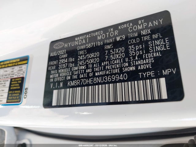 Hyundai PALISADE Calligraphy