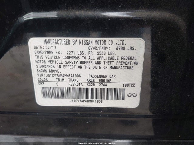 INFINITI Q50 2.0t Base