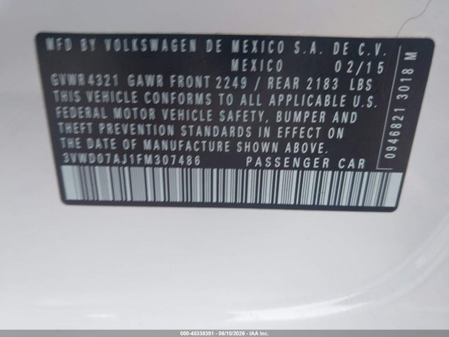 Volkswagen Jetta 1.8t Se