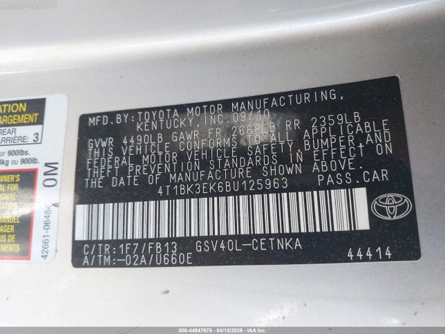 Toyota Camry Le V6